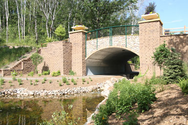 Image: Tier One Landscape block wall.