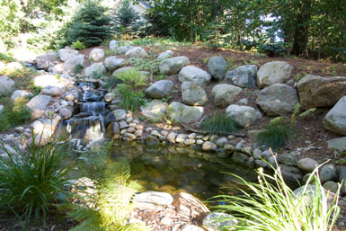 Image: Tier One Landscape boulder work.