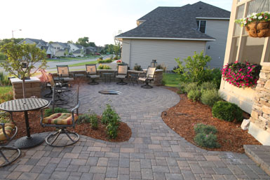 Image: Tier One Landscape fire pit.