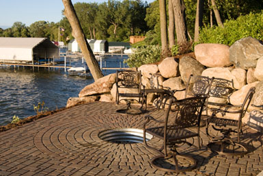 Image: Tier One Landscape fire pit.