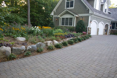 Image:  Tier One Landscape foundation plantings.
