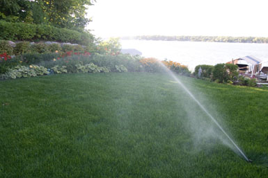 Image:  Tier One Landscape irrigation system.