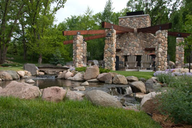 Image: Tier One Landscape outdoor room.
