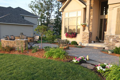Image: Tier One Landscape patio.
