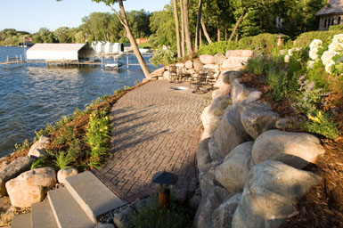 Image: Tier One Landscape patio.