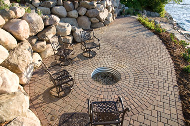 Image: Tier One Landscape hardscape.