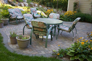 Image: Tier One Landscape patio.