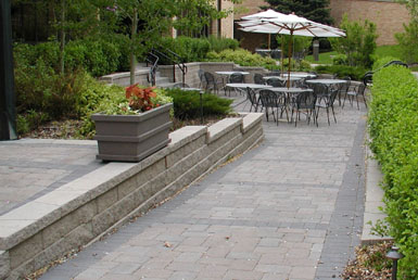 Image: Tier One Landscape hardscape.