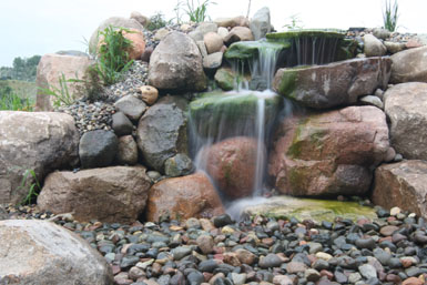 Image: Tier One Landscape pond-less waterfall.