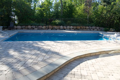 Image: Tier One Landscape pool apron.