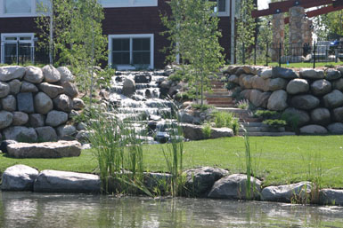 Image: Reichl waterfall and pond.
