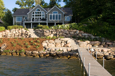 Image: Tier One Landscape shoreline enhancement.