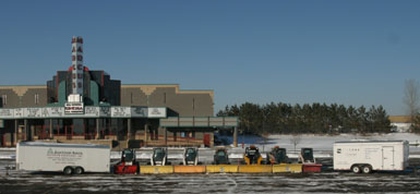 Image: part of the Tier One Landscape snow plowing fleet.