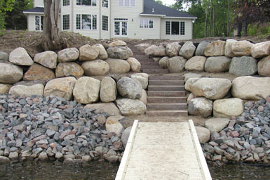 Image: Tier One Landscape waterfront restoration project.