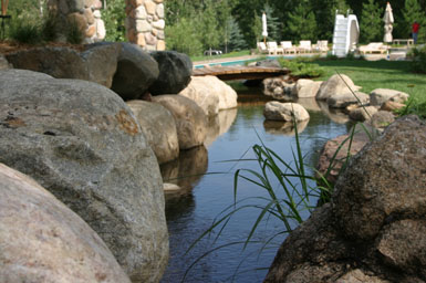 Image: Tier One Landscape water feature.