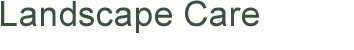Page Title: Landscape Care