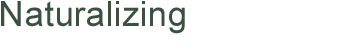 Page Title: Naturalizing