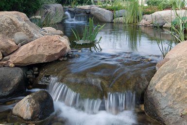 Image:  Tier One Landscape water feature.
